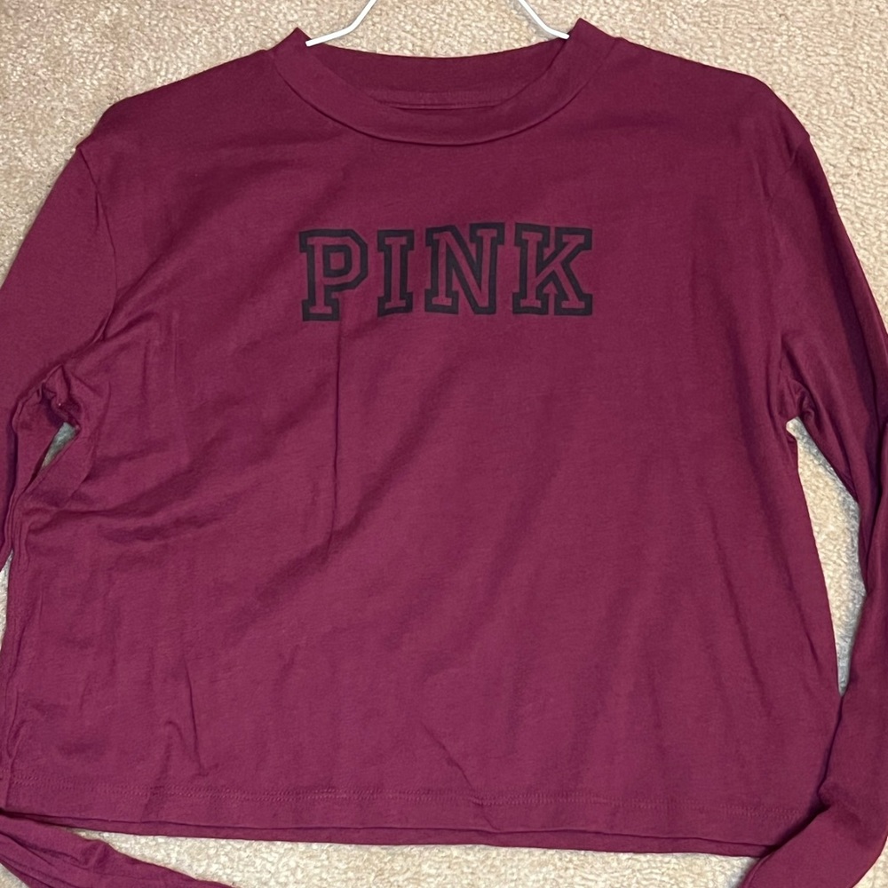 MAROON PINK CROP TOP